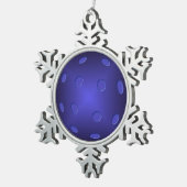 Ornement Flocon De Neige Blue Pickleball (Vue impression)