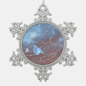 Ornement Flocon De Neige Bluebird et cadeau (Devant)