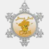 Ornement Flocon De Neige Bocce Ball Chick #10 (Devant)