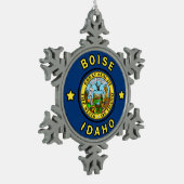 Ornement Flocon De Neige Boise Idaho (Gauche)