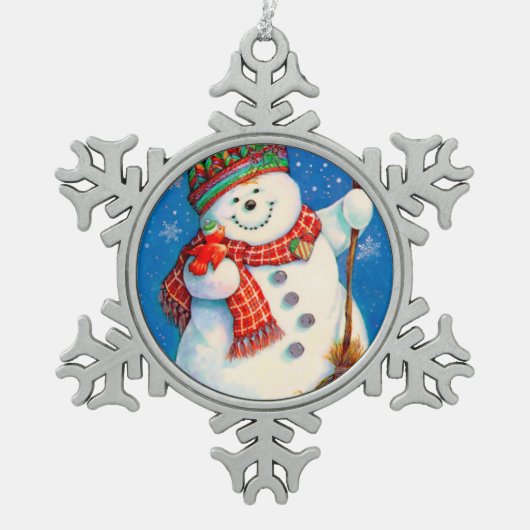 Ornement Flocon De Neige Bon Snowman (Devant)