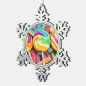 Ornement Flocon De Neige bonbons (Vue impression)