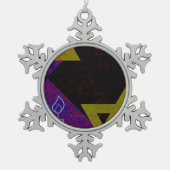 Ornement Flocon De Neige Bonne Hanoukka Star de David menorah Dreidel Slipp (Devant)