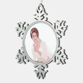 ORNEMENT FLOCON DE NEIGE BONNE MARIE (Vue impression)