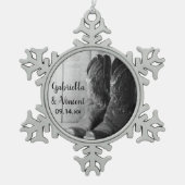 Ornement Flocon De Neige Boots rustiques Cowboy Pays Mariage occidental (Devant)