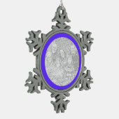 Ornement Flocon De Neige Bordure pourpre (Gauche)