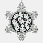 Ornement Flocon De Neige Boucles (Devant)