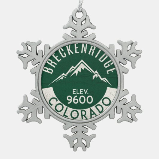 Ornement Flocon De Neige Breckenridge Colorado Ski (Devant)