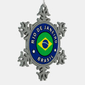 Ornement Flocon De Neige Brésil de Rio de Janeiro (Gauche)
