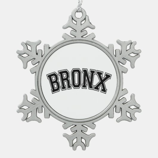 ORNEMENT FLOCON DE NEIGE BRONX (Devant)