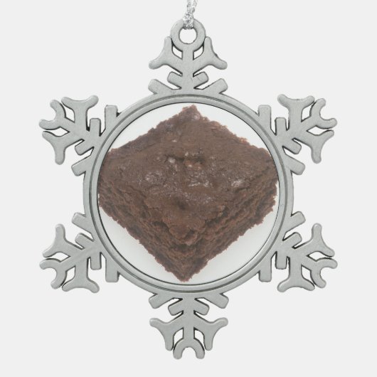 Ornement Flocon De Neige Brownie au chocolat (Devant)