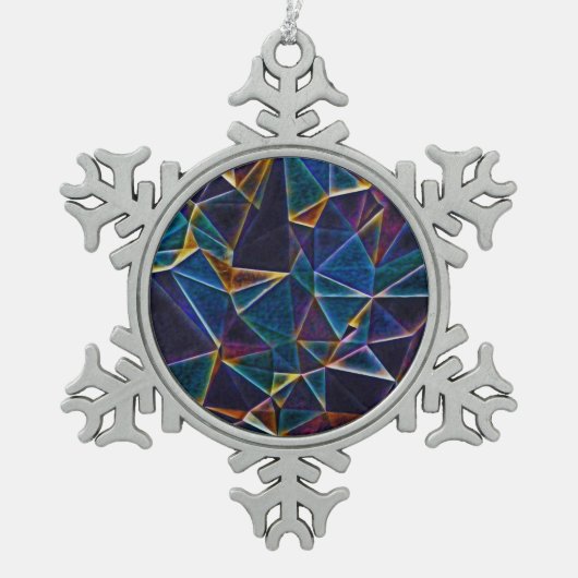 Ornement Flocon De Neige Bulles cassées (Devant)