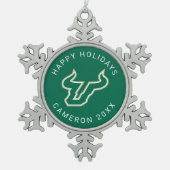 Ornement Flocon De Neige Bulls USF (Devant)