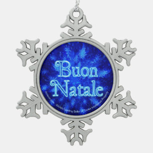 Ornement Flocon De Neige Buon Natale - Snowburst