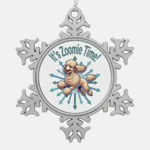 Ornement Flocon De Neige C’est Zoomie Time Poodle