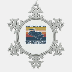 Ornement Flocon De Neige Cadeau de bateau Drôle idée cadeau de bateau Pon