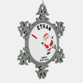 Ornement Flocon De Neige Cadeau de Frisbee Ultimate (Gauche)