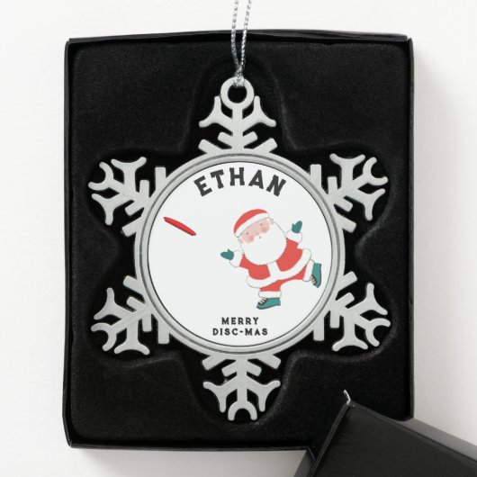Ornement Flocon De Neige Cadeau de vacances Ultimate Frisbee (Boîte)