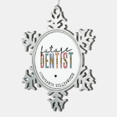 Ornement Flocon De Neige Cadeaux Dentistes Dentistes Dentistes (Vue impression)
