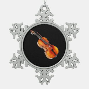 Ornement Flocon De Neige Cadeaux et produits de conception de "violoncelle"