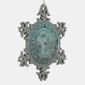 Ornement Flocon De Neige Calculs de navigation aérienne (Gauche)