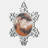 Ornement Flocon De Neige California Monterey Cypress Trees (Vue impression)