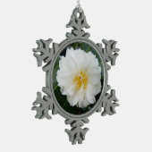 Ornement Flocon De Neige Camellia florale blanche (Gauche)