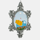 Ornement Flocon De Neige Camion de mélangeur de ciment (Gauche)