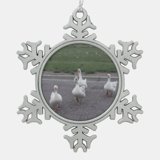 Ornement Flocon De Neige Canard (Devant)