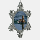 Ornement Flocon De Neige Canard avec le bec ouvert (Gauche)