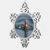 Ornement Flocon De Neige Canard avec le bec ouvert (Vue impression)