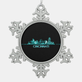 Ornement Flocon De Neige Cancinnati Skyline
