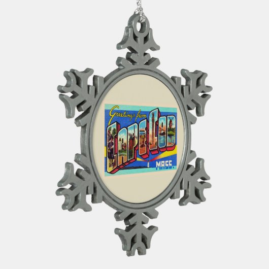 Ornement Flocon De Neige Cape Cod Massachusetts (Gauche)