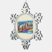 Ornement Flocon De Neige Cape Cod Massachusetts (Vue impression)