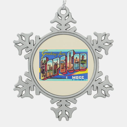 Ornement Flocon De Neige Cape Cod Massachusetts (Devant)