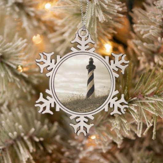 Ornement Flocon De Neige Cape Hatteras Lighthouse (Arbre)