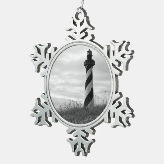 Ornement Flocon De Neige Cape Hatteras Lighthouse (Vue impression)