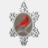 Ornement Flocon De Neige Cardinal (Vue impression)