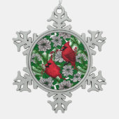Ornement Flocon De Neige Cardinaux 2 (Devant)