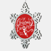 Ornement Flocon De Neige Carol de Noël (Vue impression)