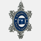 Ornement Flocon De Neige Caroline du Sud de Greenville (Gauche)