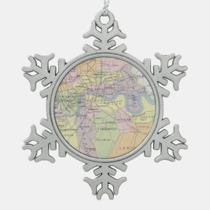 Ornement Flocon De Neige Carte des villes parlementaires métropolitaines