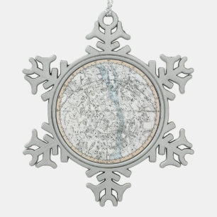 Ornement Flocon De Neige Carte du plat XXVIII d'hémisphère sud