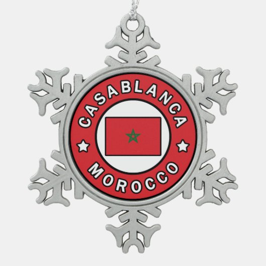 Ornement Flocon De Neige Casablanca Maroc (Devant)