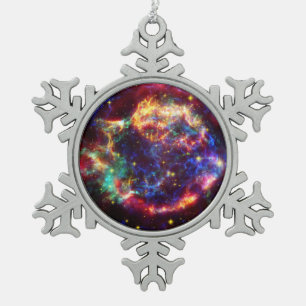 Ornement Flocon De Neige Cassiopeia Galaxy Remnant Supernova