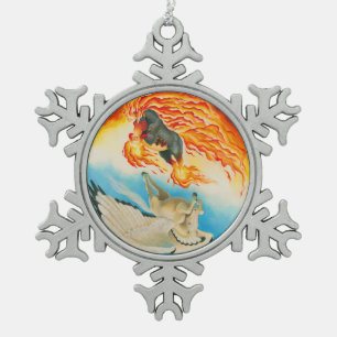 Ornement Flocon De Neige Cauchemar et MESA Pegasus Yin Yang