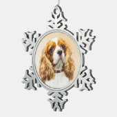 Ornement Flocon De Neige Cavalier King Charles Spaniel Peinture originale (Vue impression)