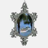 Ornement Flocon De Neige Célébrité Silhouette Croisière au Paradis (Gauche)