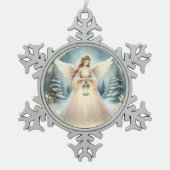 Ornement Flocon De Neige Celestial Winter Angel Lantern of Hope (Devant)