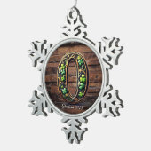 Ornement Flocon De Neige Celtic monogram letter ornament (Vue impression)